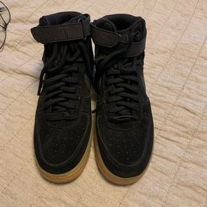 Air Force Hightop Suede Gum Bottom